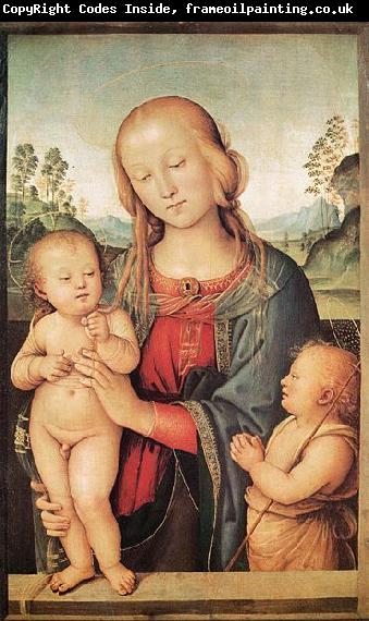 Pietro Perugino Madonna with Child and the Infant St John